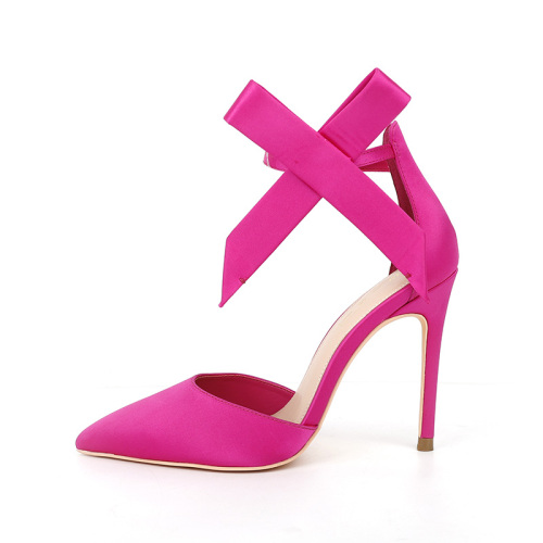 Pointed-Toe Hollow Stiletto Pumps