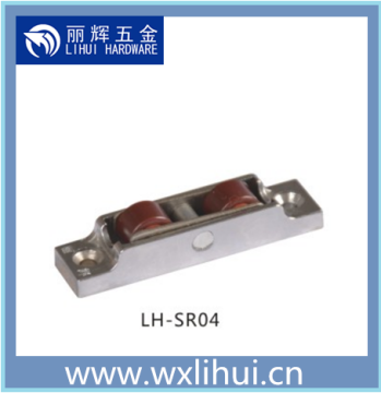 window accessories/upvc hardware window roller nylon pulley wheel ,zinc frame double wheel for upvc sliding window system