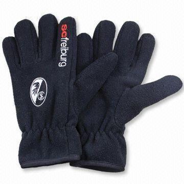 Winter-Fleece-Handschuhe mit Stickerei, hergestellt aus Polyester