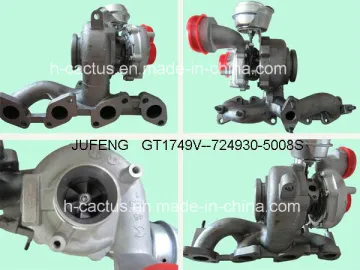 Seat Alhambra Turbocharger GT1749V 724930-5008S for Vw Sharan 1.9TDI