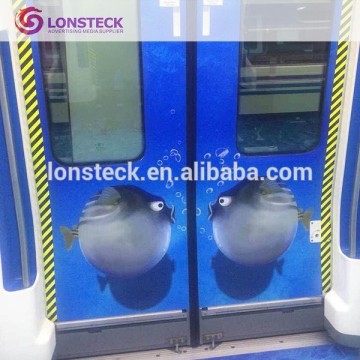 Bubble free Removable self adhesive vinyl for subway