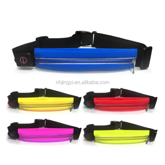 Unisex LED Sports Waist Belt: Waterproof, Reflective, and Perfect for Outdoor Activities like Running, Hiking, and Travel