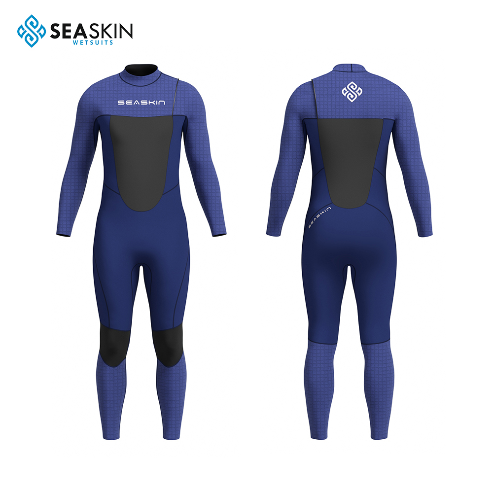 Seaskin Mens 3mm Lengan Pendek Zipper Percuma Spring Wetsuit