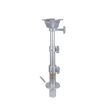 Aluminum Stowable 3-Stage Table Pedestal Base Mount 290-690mm for Marine Boats and Yachts