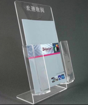 Wholesale Clear Acrylic Shelf for Magazines