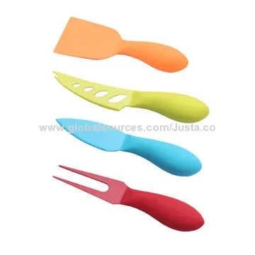 Christmas Colorful Butter Knife Set with Block, Various Colors Available