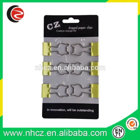 High Quality Stationery Plastic Binder Clips