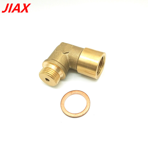 Brass oxygen sensor 90 degree connector extender