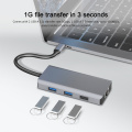USB C Hub Multiport HDMI-adapter 6-in-1