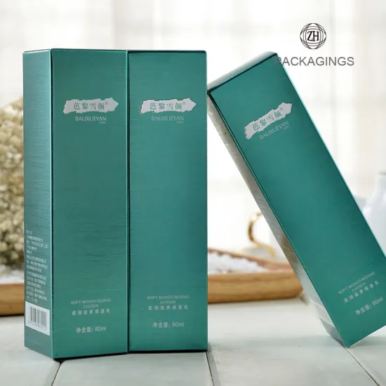 Sliver foil stamping luxury essential oil box