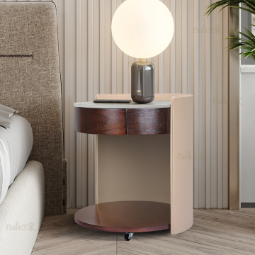 Mesa de noche flotante montada en la pared con cajón - estante de almacenamiento para dormitorio