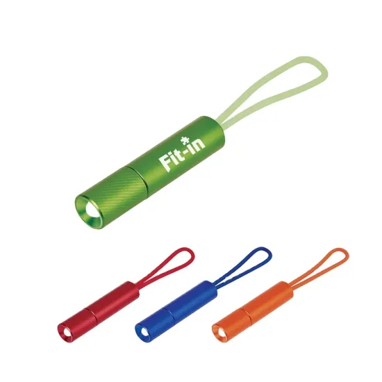 Aluminum Alloy Keychain Flashlight with Soft LED Loop Light