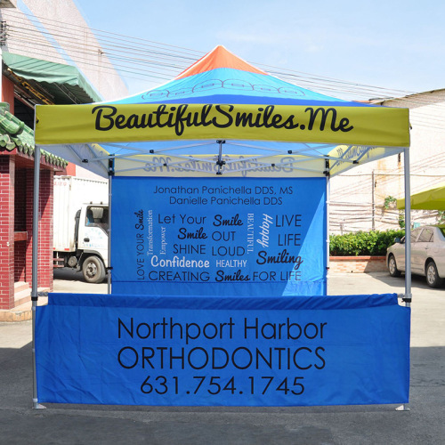 Custom 10x10 Heavy Duty PopUp Trade Show Canopy Tent for Outdoor