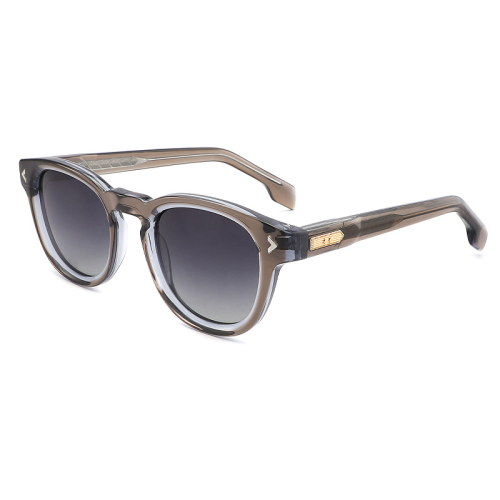 Arrow - Detail Round Acetate Sunglasses