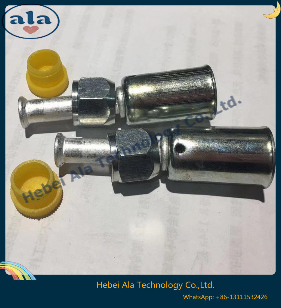Al Joint With Iron Jacket Female Flare Auto Air Conditioning Hose Fittings Straight Ac Fittings 3 Al Joint With Iron Jacket Female Flare Auto Air Conditioning Hose Fittings Straight Ac Fittings 3