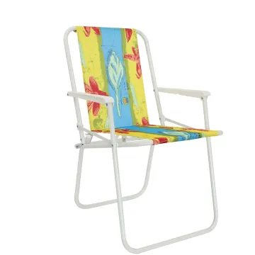 Wholesale Strong Steel High Back Portable Lightweight Metal Folding Beach Outdoor Chairs