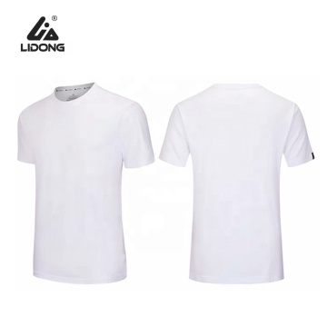 White T-shirts Women Men Plain Sports T Shirt