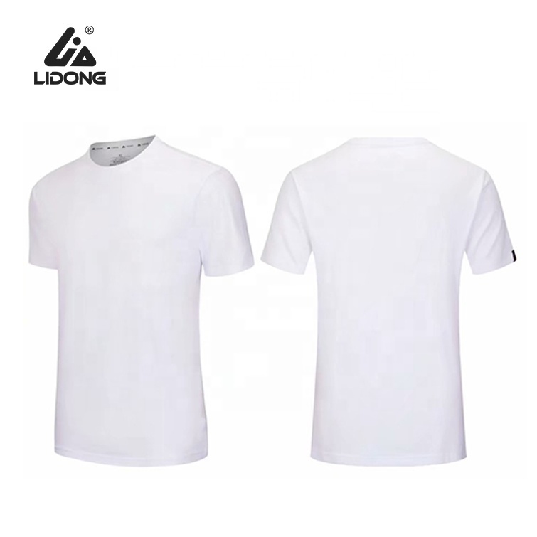 White T-shirts Women Men Plain Sports T Shirt