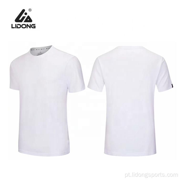 Camisetas brancas masculino masculino puro esportes