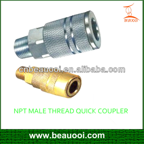 NPT male quick coupler plug npt