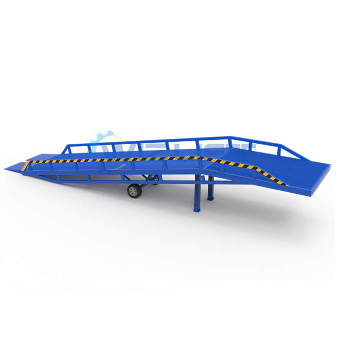 Used Mobile Yard Ramps for 8 Ton Hydraulic Container Loading