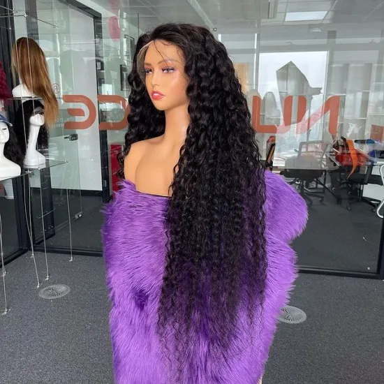 Transparent Cambodian human hair kinky curly lace front wig hd transparent lace wigs with pre plucked baby hair