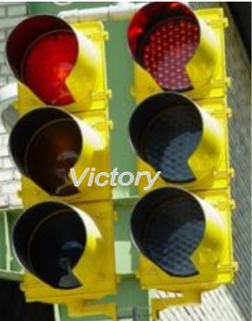 Victory High Flux Yellow Shell Traffic Safety Lamp, LED traffic light