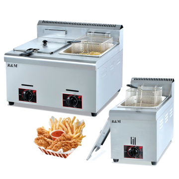 Commercial 12L Chicken Fried Machine - Gas LPG Deep Fryer