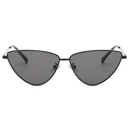 Vintage Cateye Sun Glasses - Retro Small Metal Frame Sunglasses for Women