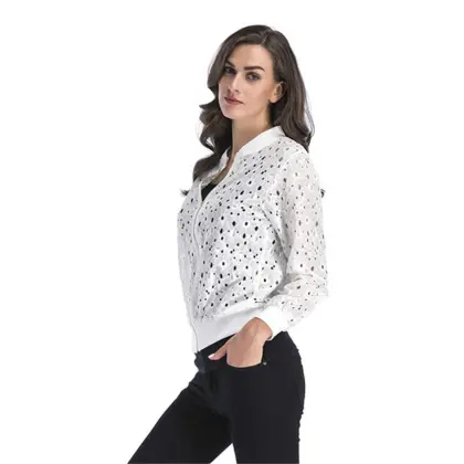 Ladies Thin Hollow Lace Jacket