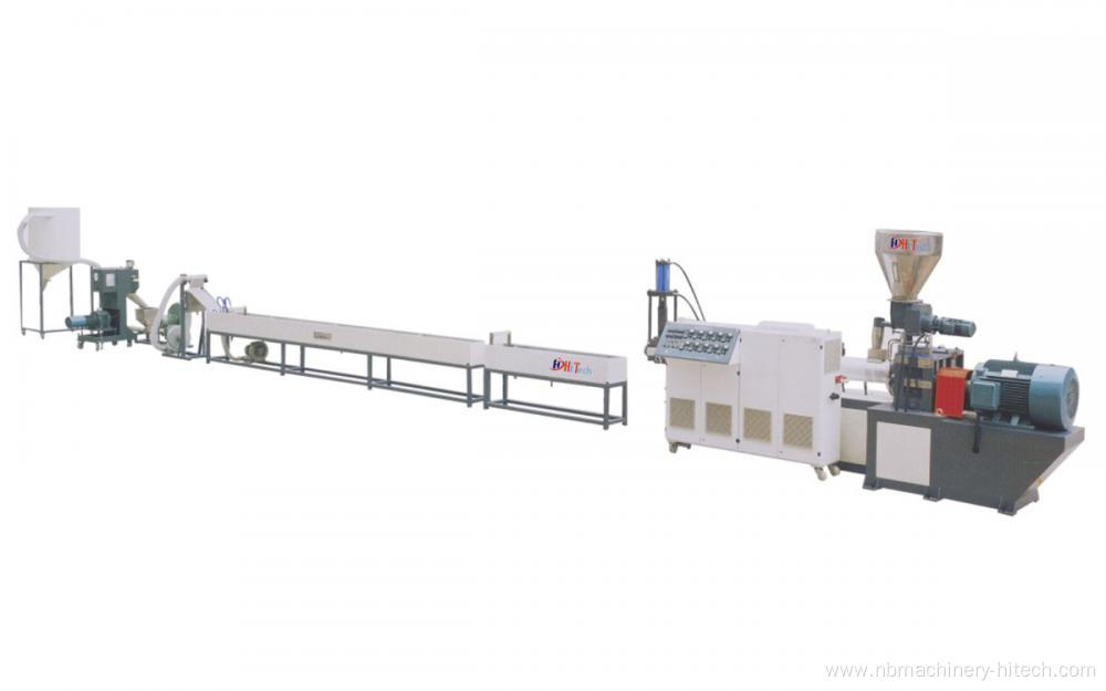 Single screw granulation extrusion production line