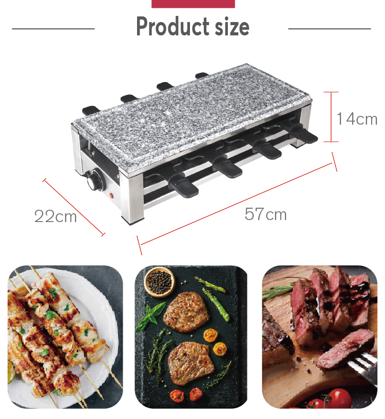 Double Layered Raclette Grill 3