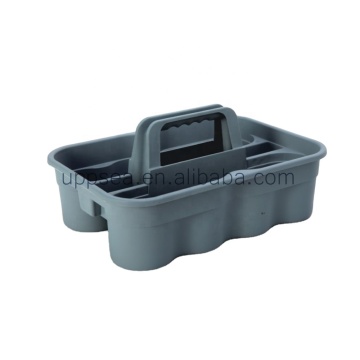 Plastic Storage Caddy: Ideal Organizer for Cleaning Products, Spray Bottles, Janitorial Tools, and Accessories