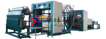 Auto 4 section heating type forming and in-line cutting unit HLRCH-1100/1300
