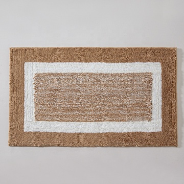 Fluffy Thick Non Skid Water Absorbent Microfiber Tufted Shower Bath Mat