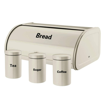 4pcs Bread Box Set - Kitchen Storage Containers for Loaves and Pastries