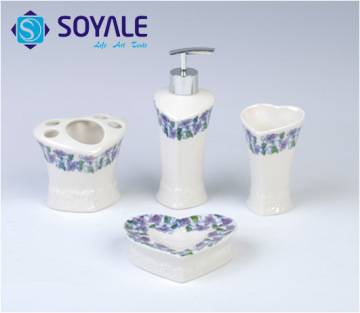 2015 Blue and White Porcelain New Ceramic Bathroom Accessories Set
