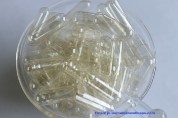 size 00, 0, 1, 2, 3, 4 clear and two colors printed logo Empty medicine Capsules