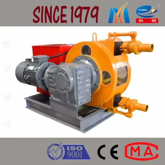Peristaltic Type Hose Squeeze Mortar Pump With Flow Frequency Converter
