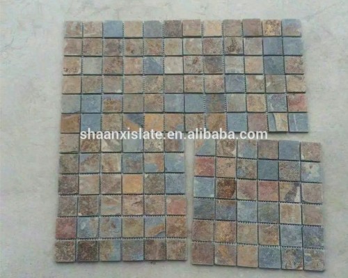 rusty slate mosaic tile