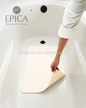white Rubber Bath Mat bathmat shower mat bathtub mat 35x65cm