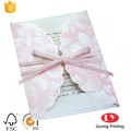 Luxury paper wedding invitation gift card printing