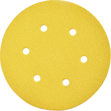 Papel de lija amarillo para el procesamiento de la superficie del metal
