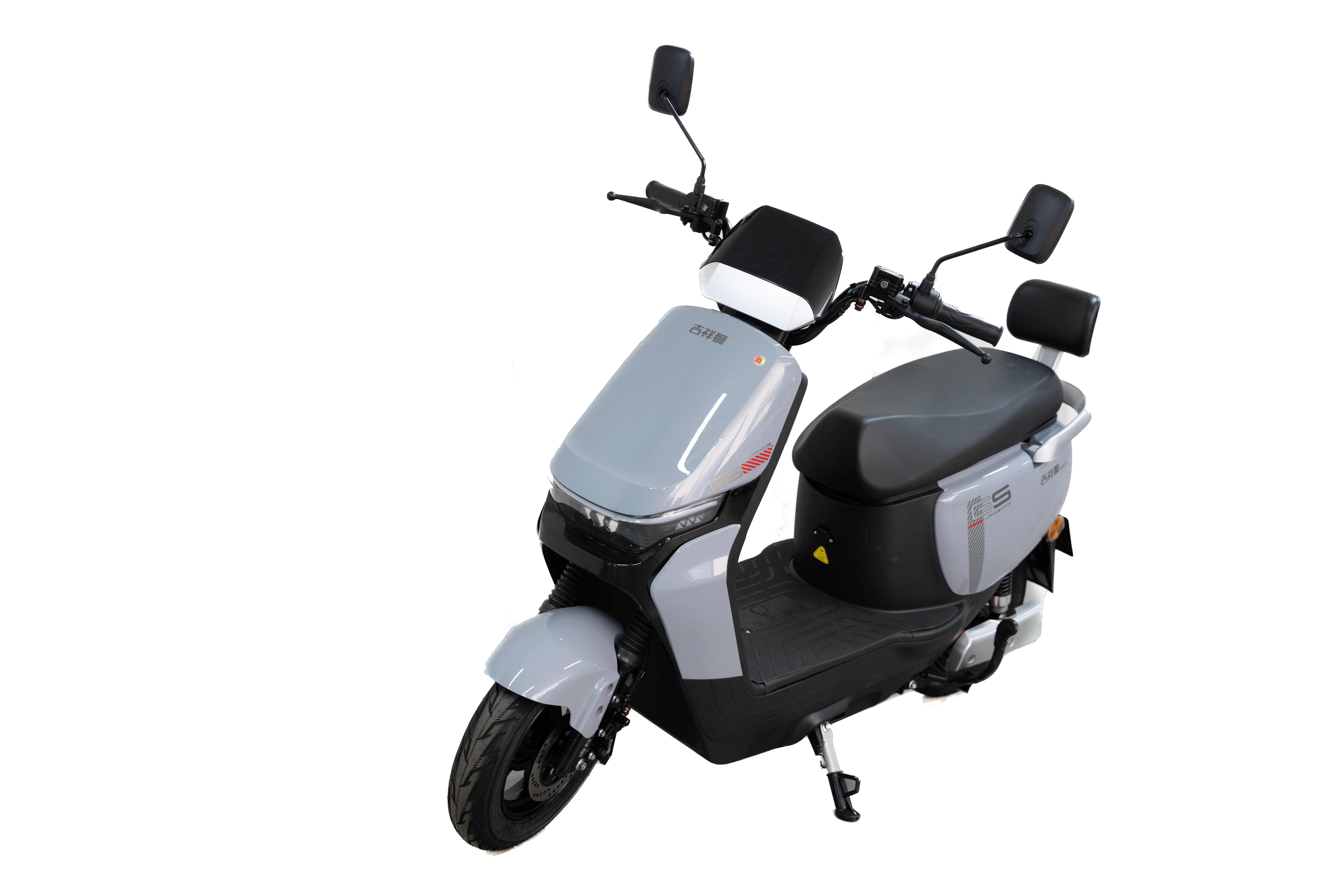 Streamlined Electric Scooter with Rear Rack