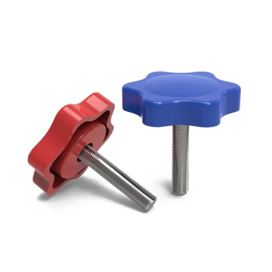 Bakelite Plum Blossom Plastic Head Screws with Hand Star Handle