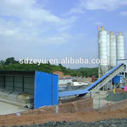 manufacturer of good concrete mixing station equipment HLS 120 used in building construction