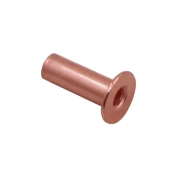 Wholesale M6 Copper Plated Flat Head Semi Tubular Rivets for Truck Brake Lining