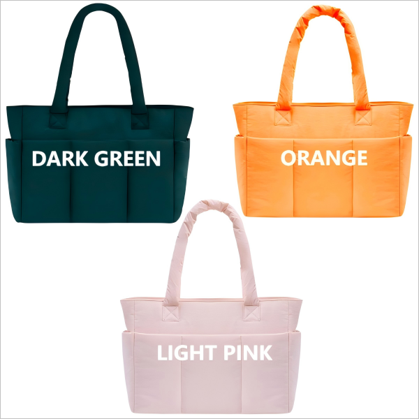 2025 Ladies Polyester Quighted Puffer Bag