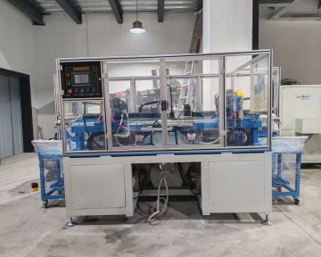 Automatic reverse circular saw blade polishing machine