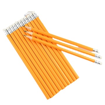 Wholesale Customizable HB Yellow/Black Premium Woodcased Pencil with Eraser for Classrooms